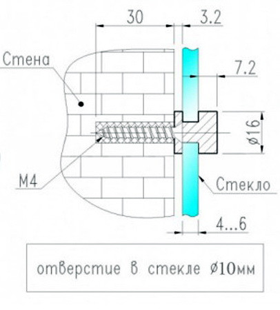 Прозрачный фартук для кухни из монолитного поликарбоната 600*600*3 мм